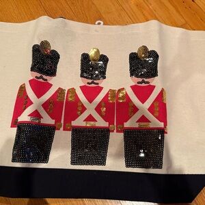 Canvas Tote with Toy Soldier Design